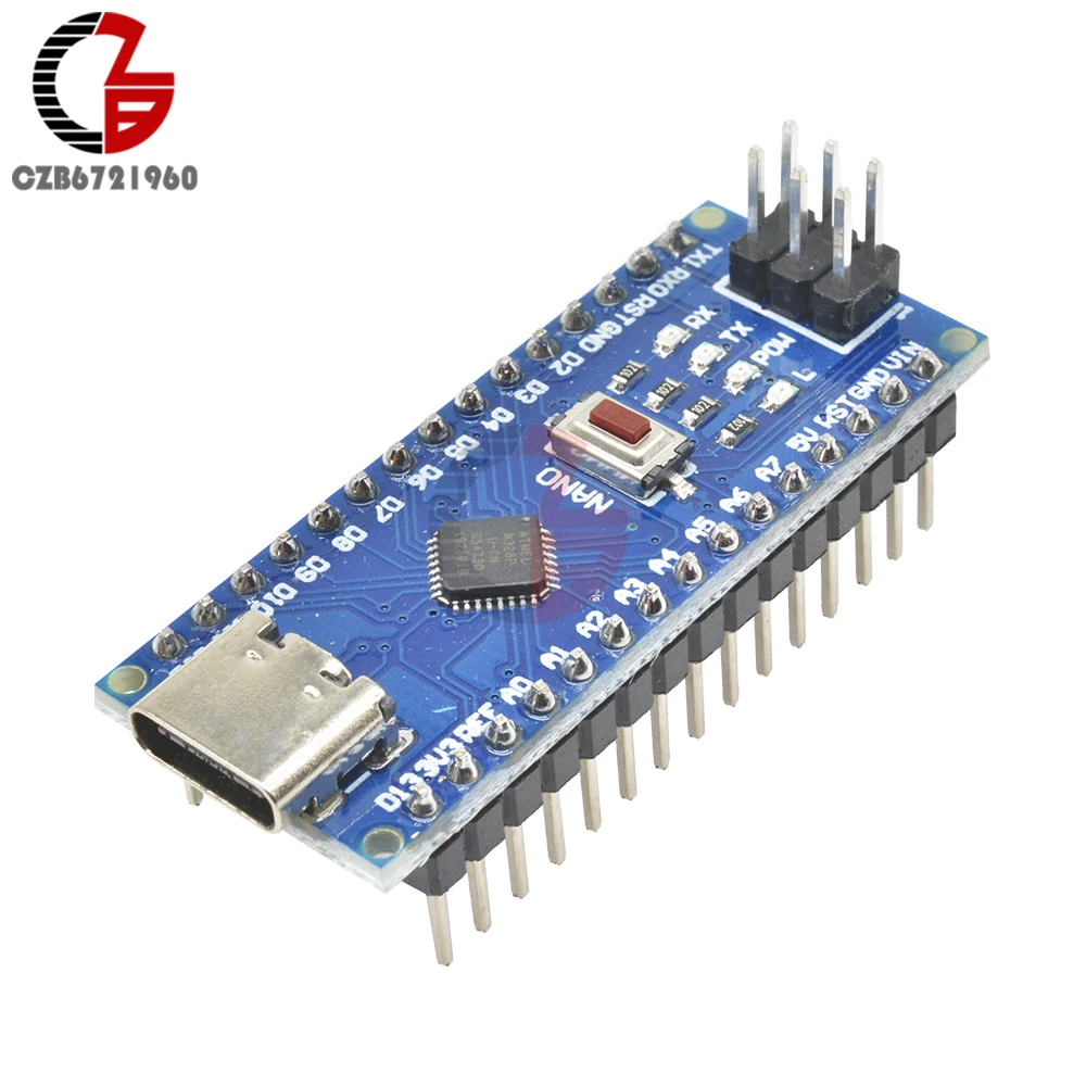 5V type-C Micro USB C CH340 Nano V3.0 ATMEGA328P-MU ATMEGA328 макетная плата с автоматическим зондированием для Arduino