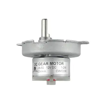 

CHANCS DC Gear Electric Synchronous Motor JS-50 DC 12V 20RPM D-Shaft Reduced DC Motor