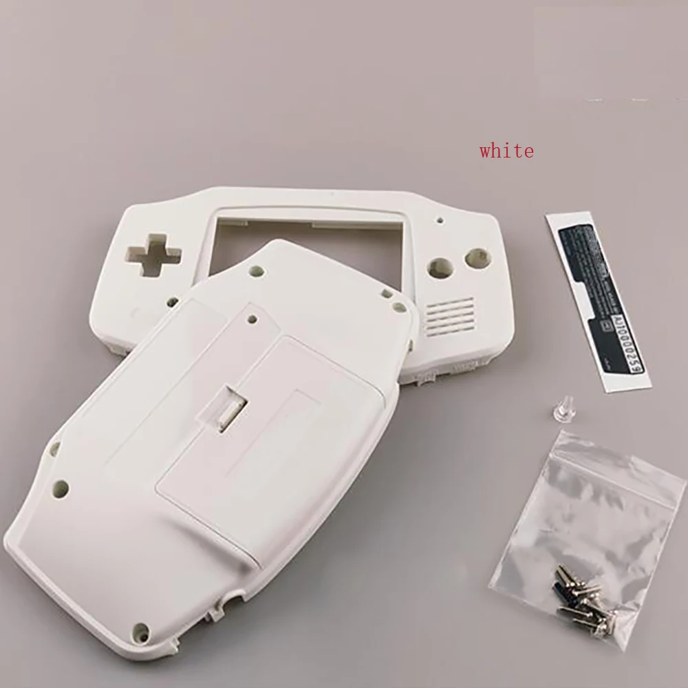 게임보이 어드밴스 게임 콘솔용 플라스틱 셸, GBA IPS V2 LCD 스크린 하이라이트 키트, 사전 절단 하우징 셸