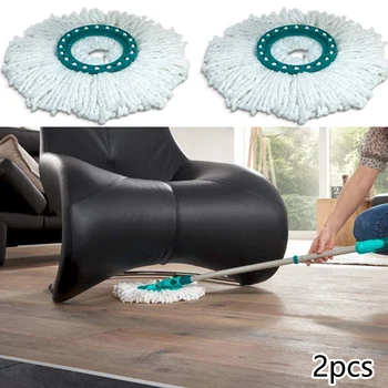 

Replacement Head Mop Cloth For Leifheit Disc Water absorption 2PCS Microfiber