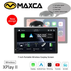 MAXCA – XPlay II Portable sans fil avec écran de 7 pouces, Android Auto, Apple Carplay, Airplay, autolink, camion, Sat Nav PND, nouvel arrivage 