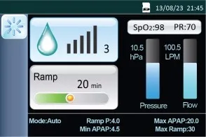 Комплект CPAP SpO2 BMC GII Auto BiPAP подключение к монитору на палец насыщенный кислородом