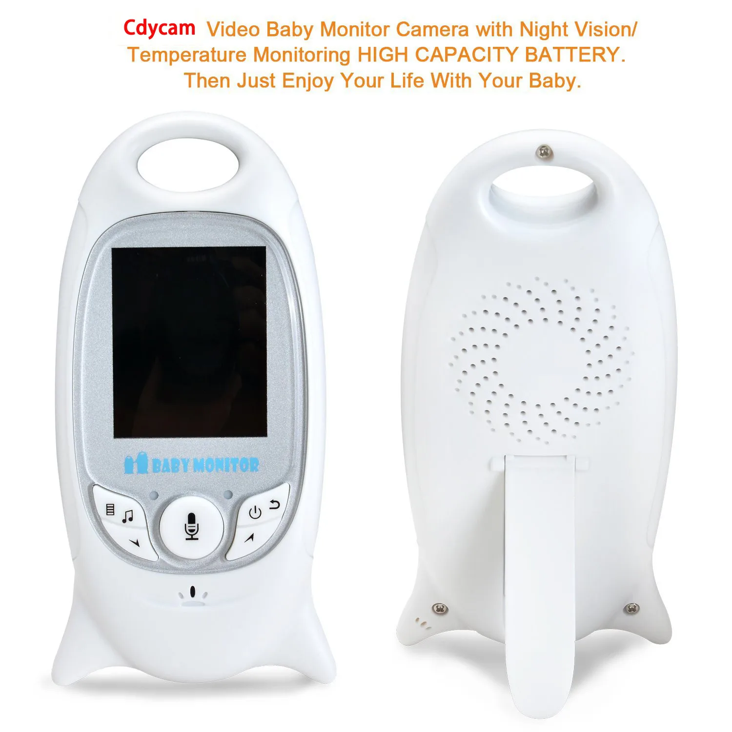 2,4 ГГц беспроводной видеоняня цветная камера видеонаблюдения Talk ИК, ночное видение Светодиодный контроль температуры детский монитор аудио видео