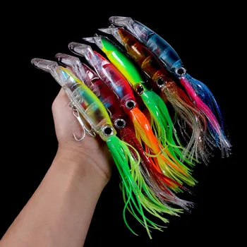 

120pcs/lot Squid Lure Wobbler Jigs 14cm 40g Fishing Lures For Trolling Bionic Artificial Hard Bait