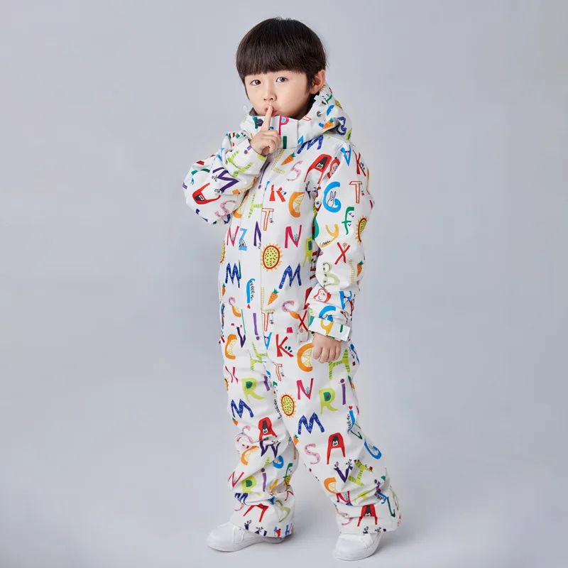 as picture Dollplus/детский лыжный комбинезон; лыжная куртка для сноуборда; спортивная одежда для мальчиков и девочек; комплект зимних штанов; комплект одежды - Цвет: as picture