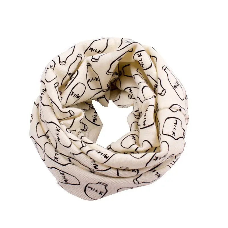 9 New Autumn Winter Children Scarf Baby Bibs Baby Girl Boy Scarves O Ring Lovely Kids Collars Child Ring Scarf - Цвет: 9