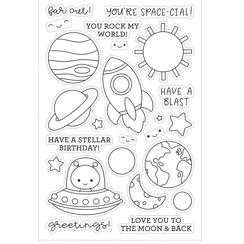 

You rock my world Transparent Clear Stamps / Silicone stamp for DIY scrapbooks photo album/Card Making