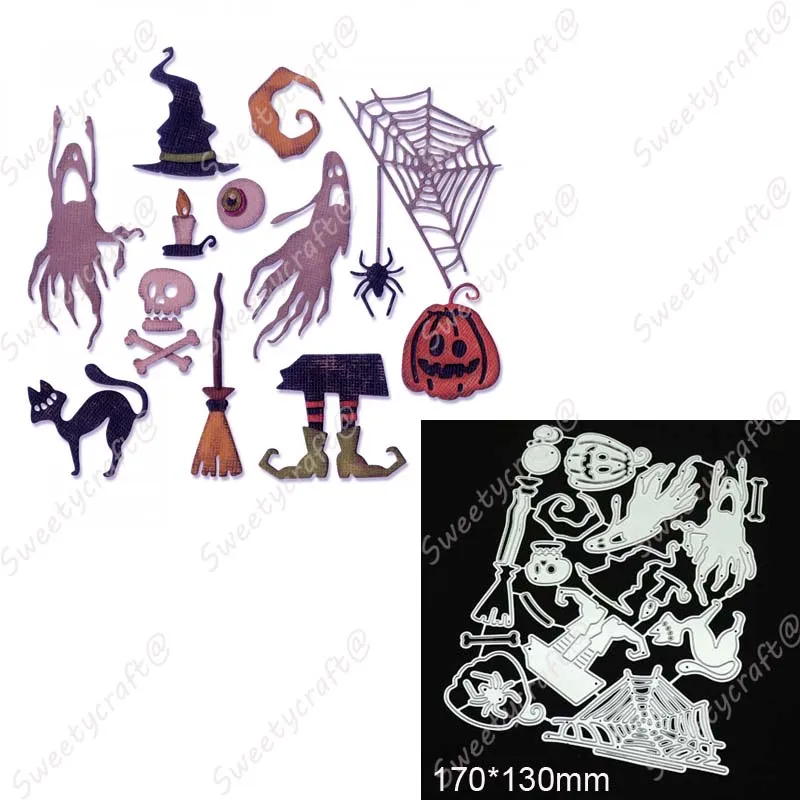 Halloween Hat Ghost Pumpkin die