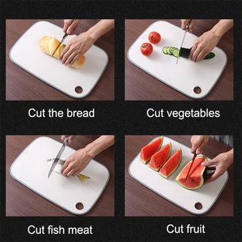 

Chopping Board Non-Slip Block Cutting Board Set Eco-Friendly Wheat Straw Kitchen Meat Fruit Food Vegetable Board Tools