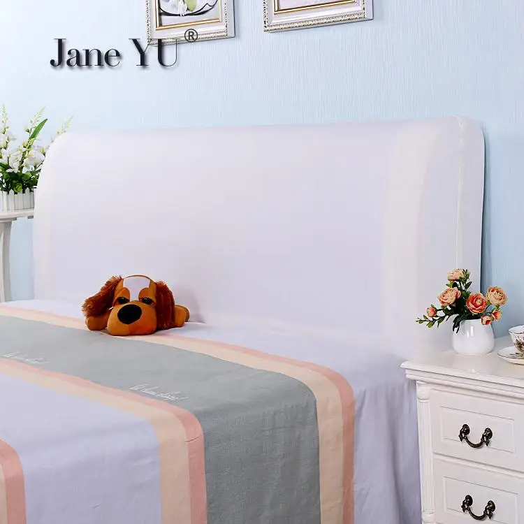 JaneYU Elastic Fabric All Inclusive Bedside Covers Bedside Covers Backrest Leather Beds Soft Bags Cover