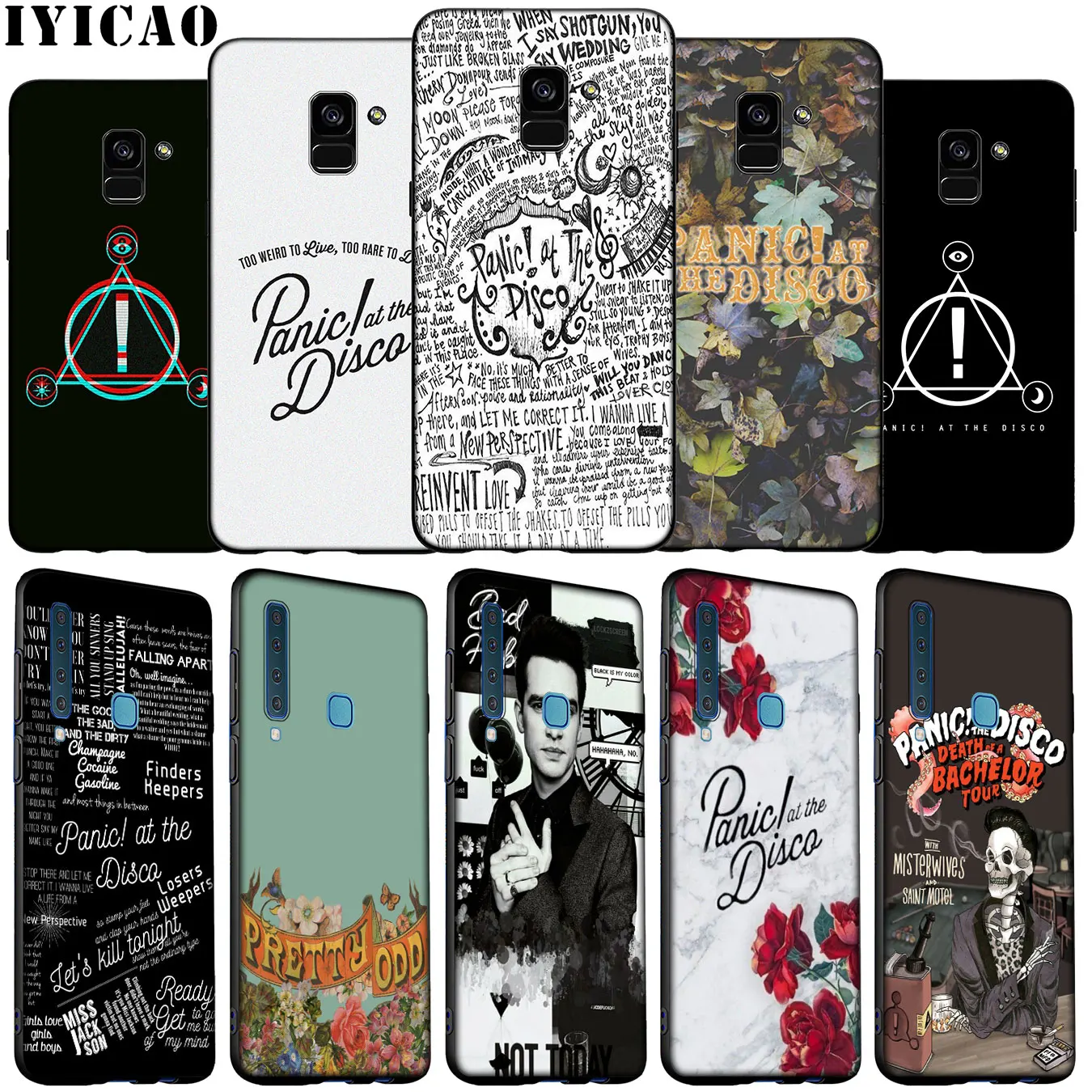 Panic! At The Disco Soft Silicone Phone Case for Samsung Galaxy A6 A9 A8 A7 2018 A3 A5 Note 9 8 10 Plus 20 Ultra | Мобильные