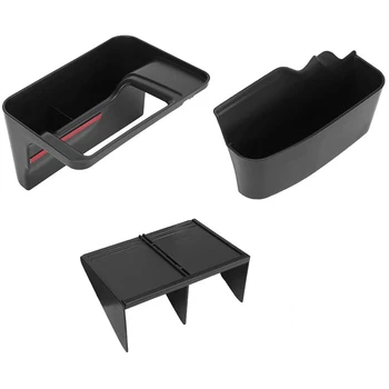 

GearTray Central Console Side Storage Box Organizer Tray+Copilot Glove Box Partition for Jeep Wrangler JL JLU 2018-2020