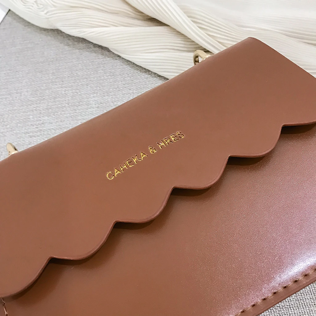 Simple Flap Shoulder Fashion Women Bag Leather Bags Girls Pure Color Mini Messenger Chest Cross Body Handbags Bolsa Feminina 820