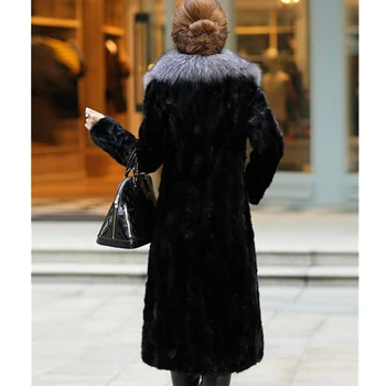 

Winter New 2020 Luxury New Imitation Mink Fur Coat Women Fox Fur Long Parka Plus Size Loose Thicken Warm Fake Fur Jacket Female
