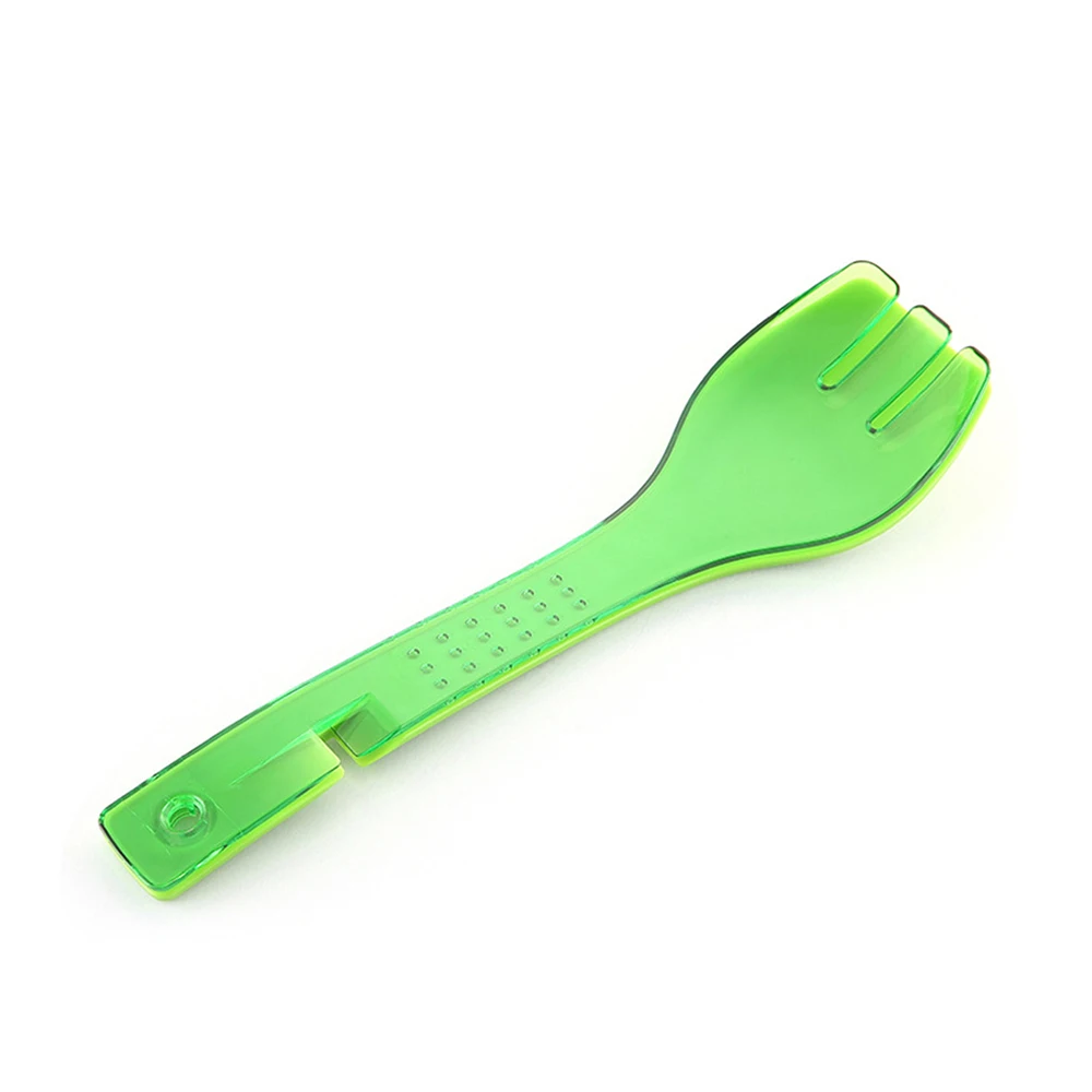 29*7.7cm Green Plastic Detachable Multi-function Food Clip Non-stick Barbecue Salad Bread Kitchen Tool Tableware Accessories