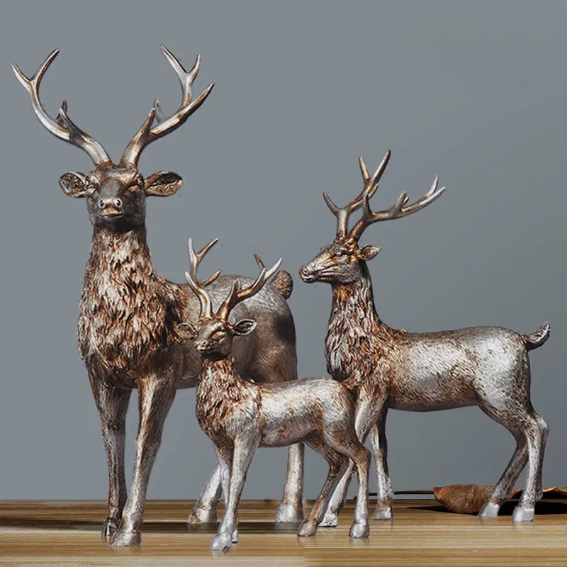 Статуэтка для украшения в европейском стиле с оленями домашний декор винный шкаф