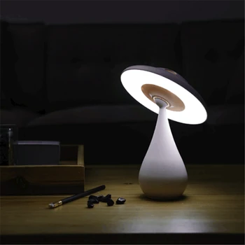 

USB Rechargeable Dimming LED Night Light Air Purifier Mushroom Table Lamp Study Bedside Lamp Home Lighting Fixture Luminaria