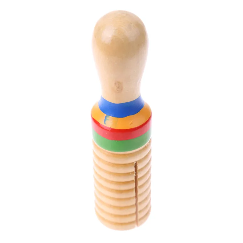 Детская игрушка звуковая трубка деревянная ворона эхолот музыкальная игрушка одиночное кольцо с резьбой ударный музыкальный инструмент игрушка для обучения игрушки