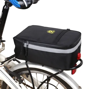 Rowerowy bagażnik dachowy torba stojak na rowery Pannier wodoodporny odblaskowy rower tylny bagażnik bagażnik bagażnik rowerowy akcesoria tanie i dobre opinie B－SOUL CN (pochodzenie) Z poliestru Składany