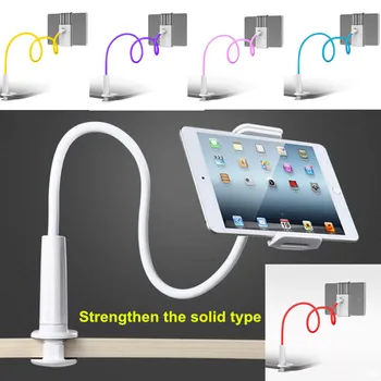 

Universal Lazy Mobile Phone Gooseneck Stand Holder Stents Flexible Bed Desk Table Clip Bracket for Phone Flexible Holder Arm