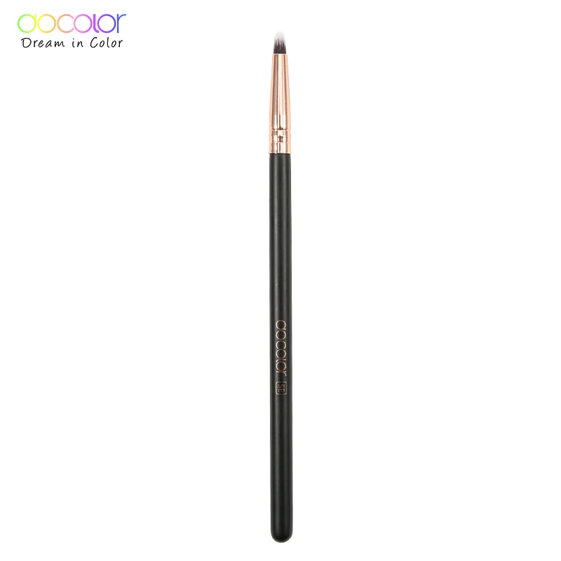 Pencil (no box) Docolor Кисть для нанесения основы плоский верх полировальные щетки веер контурная Кисть для нанесения пудры хайлайтер кисти для макияжа Pincel Maquiagem - Handle Color: Pencil (no box)