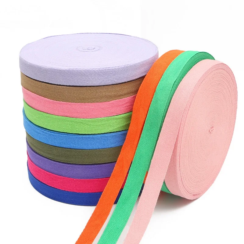 5Meter 2cm Multi Color Herringbone Tape Ribbons 100% Cotton Woven Ribbon Sewing Overlock Cloth Strap Belt DIY Accessories ribbon decoration sewing ribbon cotton ribbon