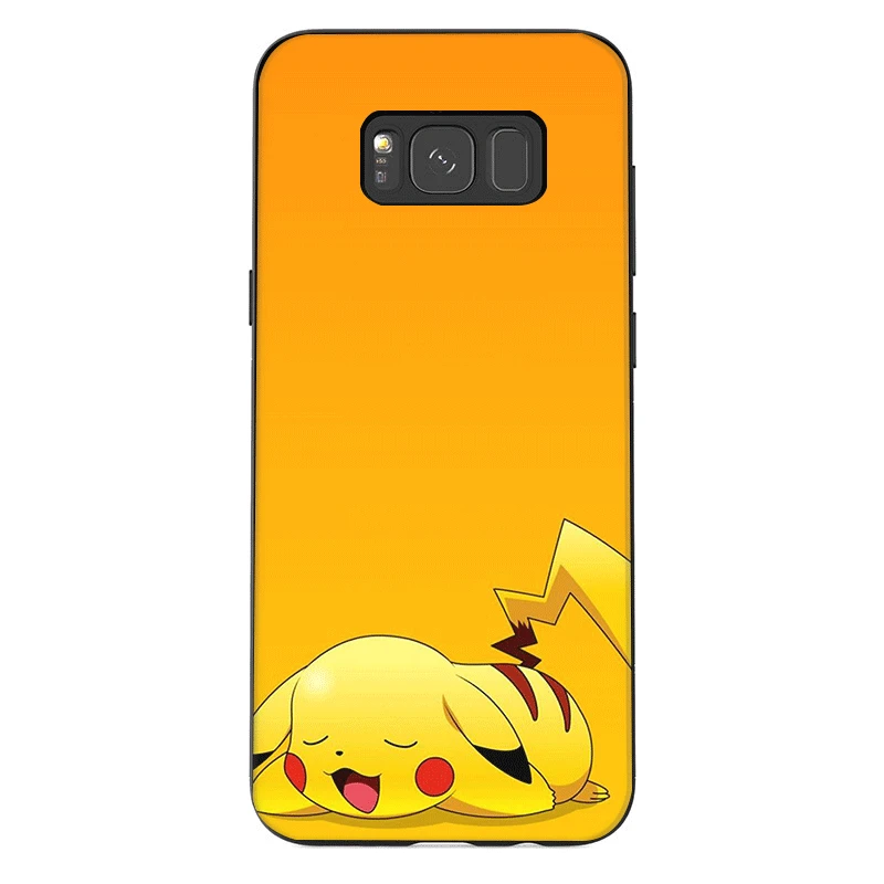 B12 Мобильный чехол для телефона из ТПУ для Samsung Galaxy S6 S7 край S8 S9 S10 S10E Plus Note 8 9 M10 M20 M30 M40 чехол с изображением покемона Пикачу, детская - Цвет: B12