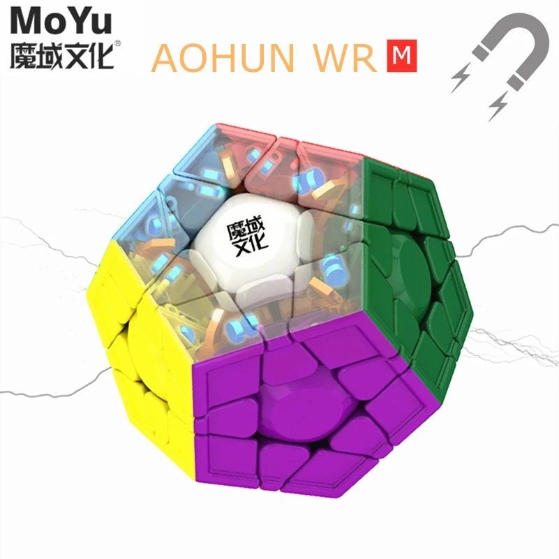 

MOYU AOHUN WR M Magnetic magic cube Megaminxeds 12 sides 3x3x3 Speed magic cube magnets profissional cubo magico Educational toy