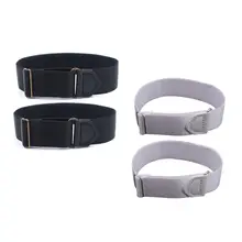 2x Мужская рубашка жениха рукав держатель металлические противоскользящие ремни эластичная наручная повязка M2EB