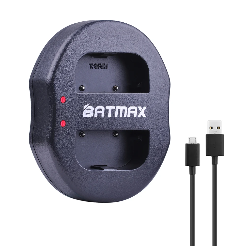 Batmax 1pc Nb2l Dual Usb Charger For Canon Powershot G9 G7 S80nb 2l