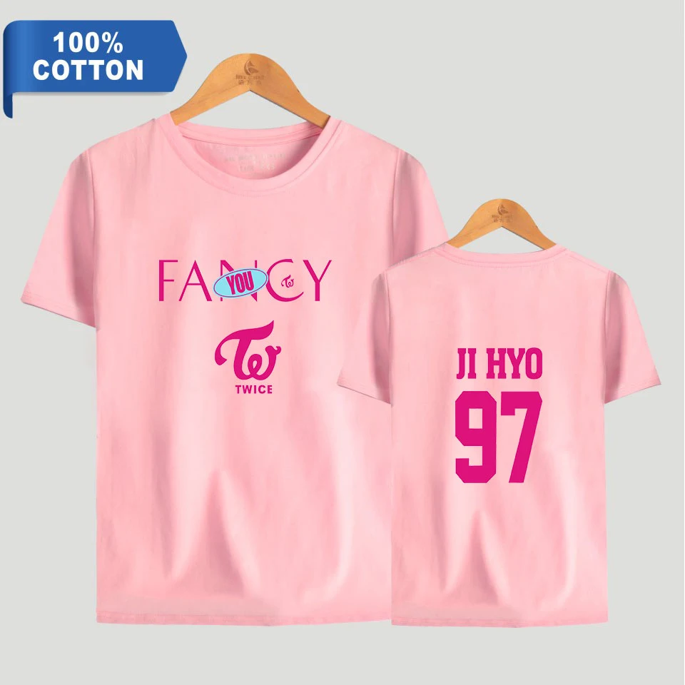 Twice fancy Album футболка для мужчин/wo для мужчин kpop летняя футболка с коротким рукавом новая популярная Повседневная футболка новая Хлопковая мужская одежда