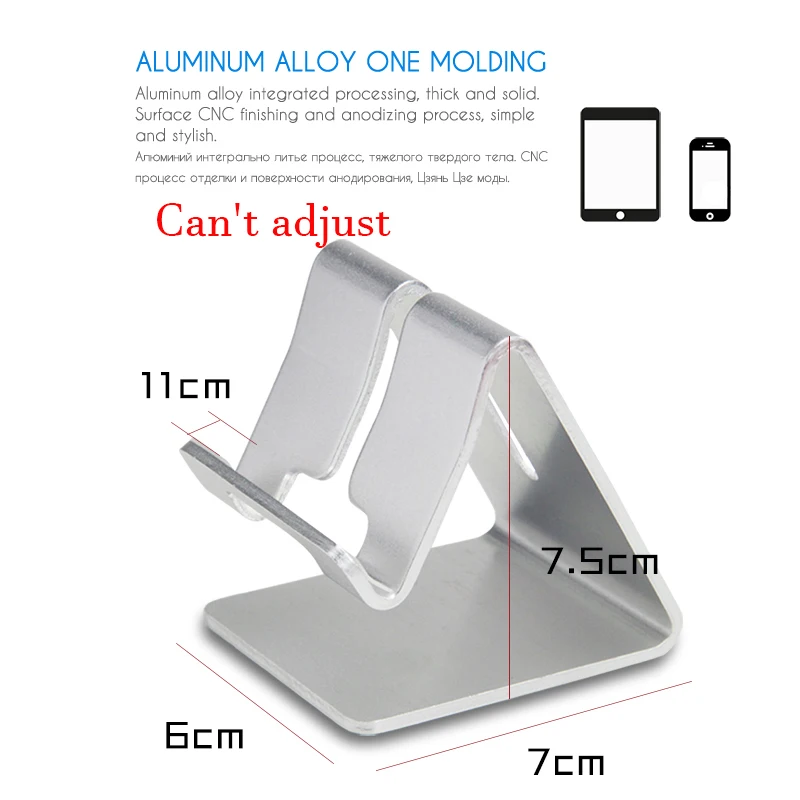 Desk Mobile Phone Holder Metal Cell Phone Holder For iPhone X XS MAX 8 7 6 12 Phone Stand Desk For Samsung S20 FE Xiaomi Huawei cell phone holder for car Holders & Stands