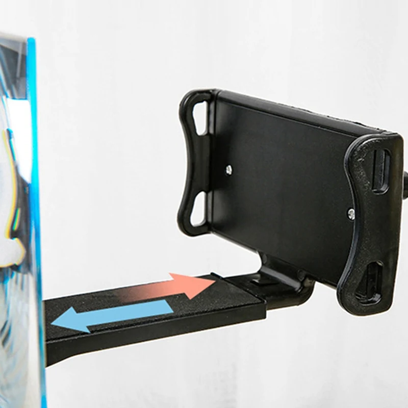 8/12 inch Mobile Phone Screen Magnifier 3D Video HD Large-screen Speaker Amplifier Stand Bracket Universals Desktop Holder