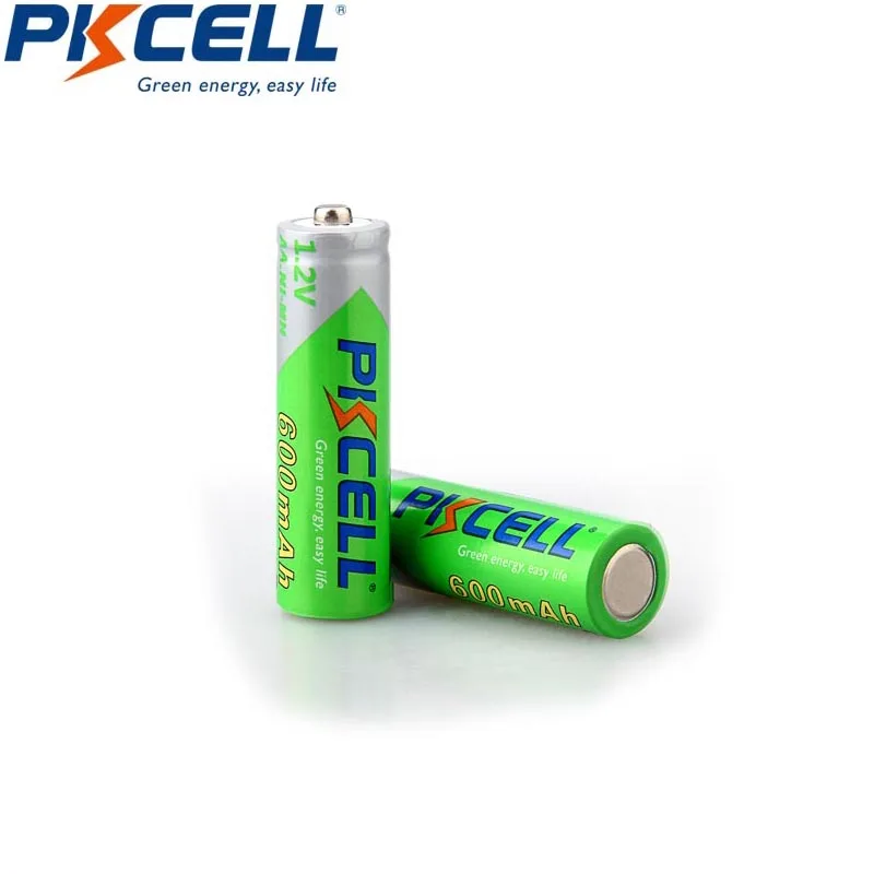 20 шт. PKCELL AA 1 2 V 600MAH NIMH перезаряжаемый аккумулятор aa ЛСД предзаряженный батареи