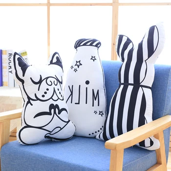 

Cute Funny Dog&Rabbit Plush Pillow Soft Cartoon Animal Dog &Rabbit Stuffed Doll Nap Pillow Cushion Baby Kid Birthday Gift
