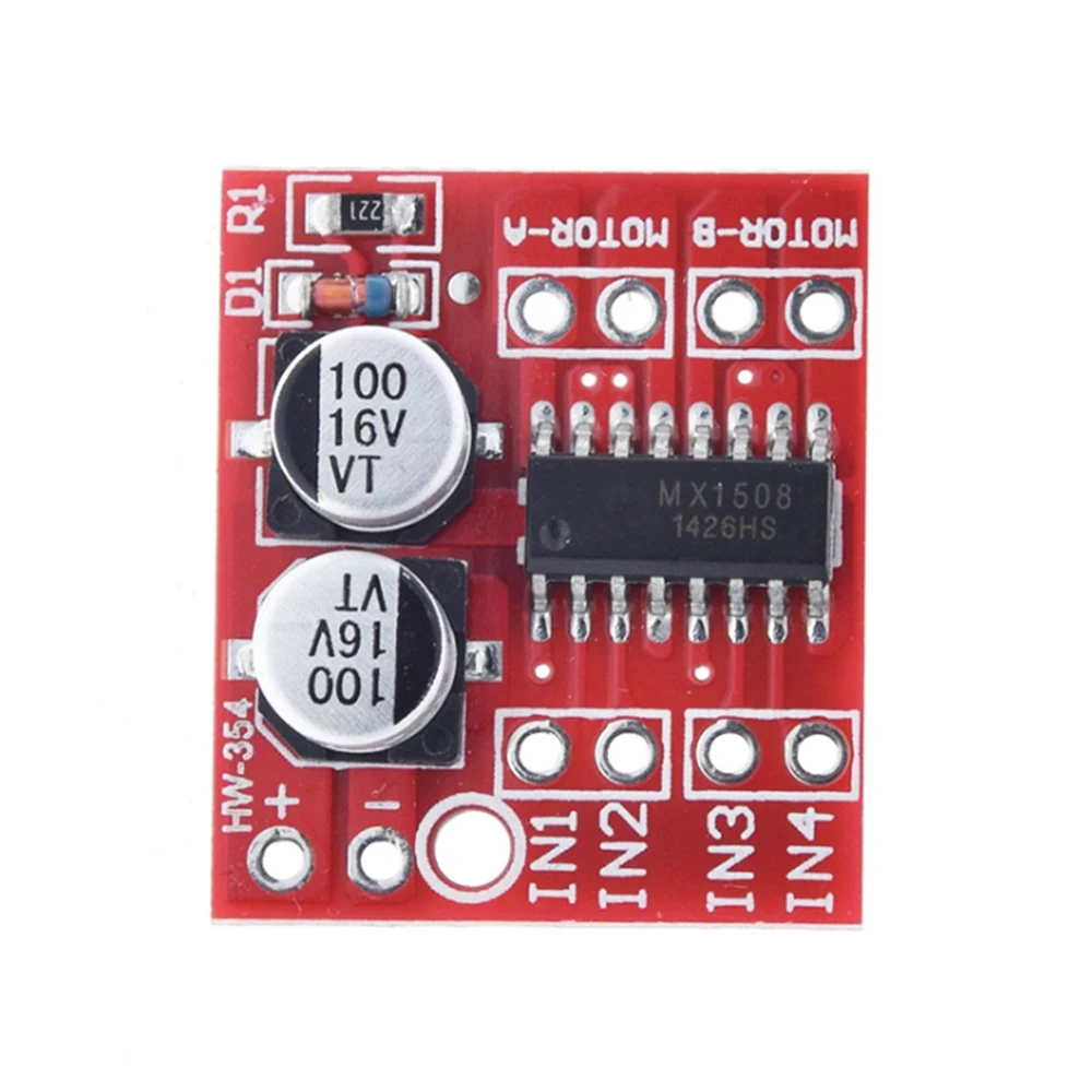 5 шт. модуль шагового двигателя L298N 1.5A 2Way MX1508 DC PWM Speed Dual H Bridge|Драйвер двигателя| |