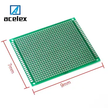 

2pcs 7x9cm single Side Prototype PCB Universal Printed Circuit Board
