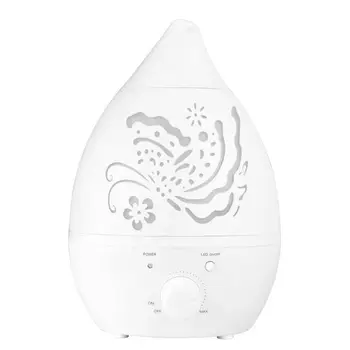 

1.3L 1.3L Ultrasonic Home Aroma Humidifier Air Diffuser Purifier Atomizer Essential Oil 7 Color LED Light Butterfly Mist Maker