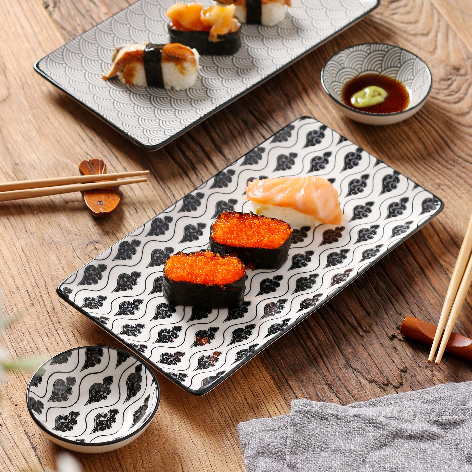 Наборы Для Суши Тарелки, Japanese Sushi Plate Set