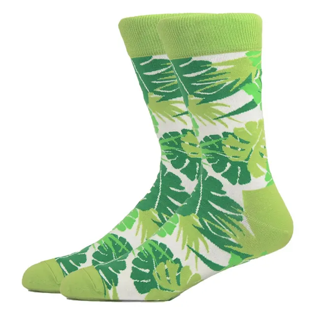 Fashion Men Happy Socks Combed Cotton Cartoon Animals Dog Cat Large Size Casual Women Cute Funny Harajuku Socks Colorful HK11046-1