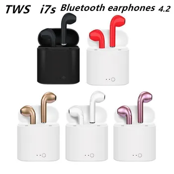 

i7s tw Bluetooth earphones music Headphones business headset sports earbuds suitable wireless Earpieces For xiaomi huawei iphone