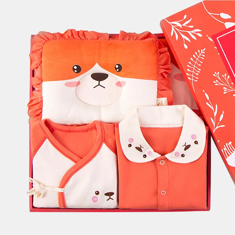 

Newborns Gift Box Clothes for Babies 0-3 Month 6 Pure Cotton Set Spring And Autumn Summer Newborn Baby Supplies BABY'S FIRST Mon