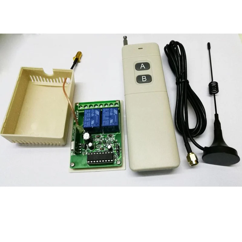 

3000M DC12V 10A 1CH 315/433MHz RF Wireless Remote Control Power Switch Radio Controller Transmitter Receiver With Antenna
