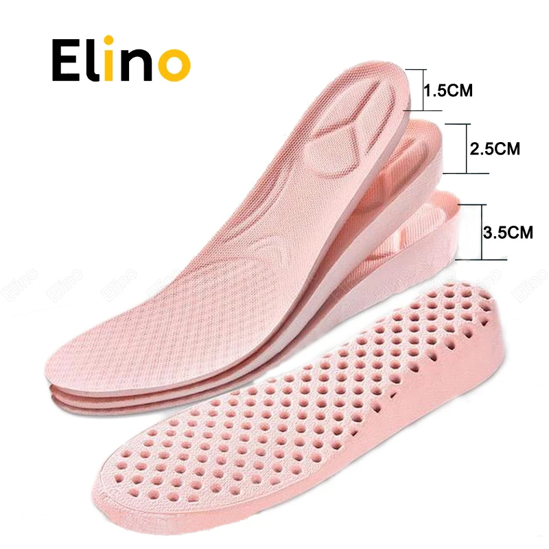 

Comfortable Height Increase Invisible Insole for Women Men Shoes Soft Breathable Increased Cushion Shock Absorption Inserts Pads