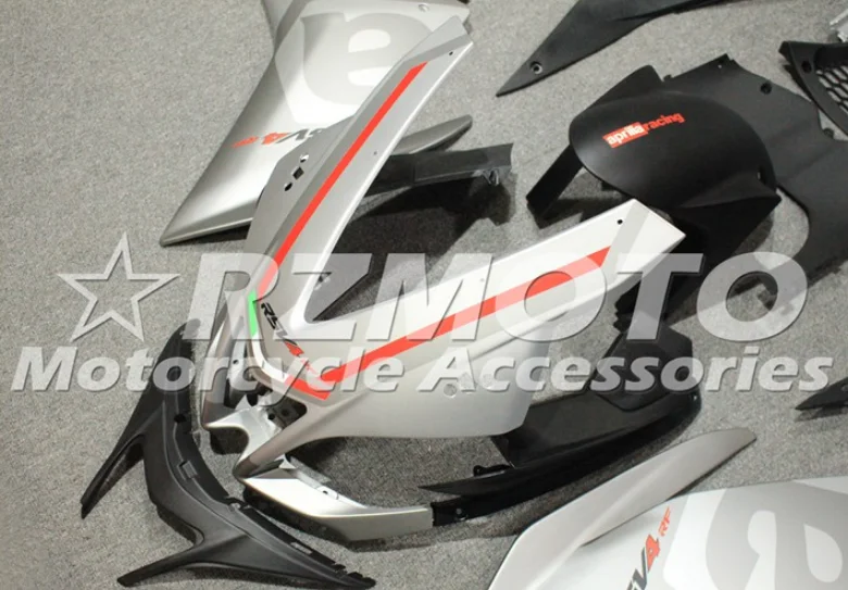 Литьевая Форма ABS Обтекатели комплект подходит для Aprilia RSV4 1000 2009- 09 10 11 12 13 14 на заказ серебро черный