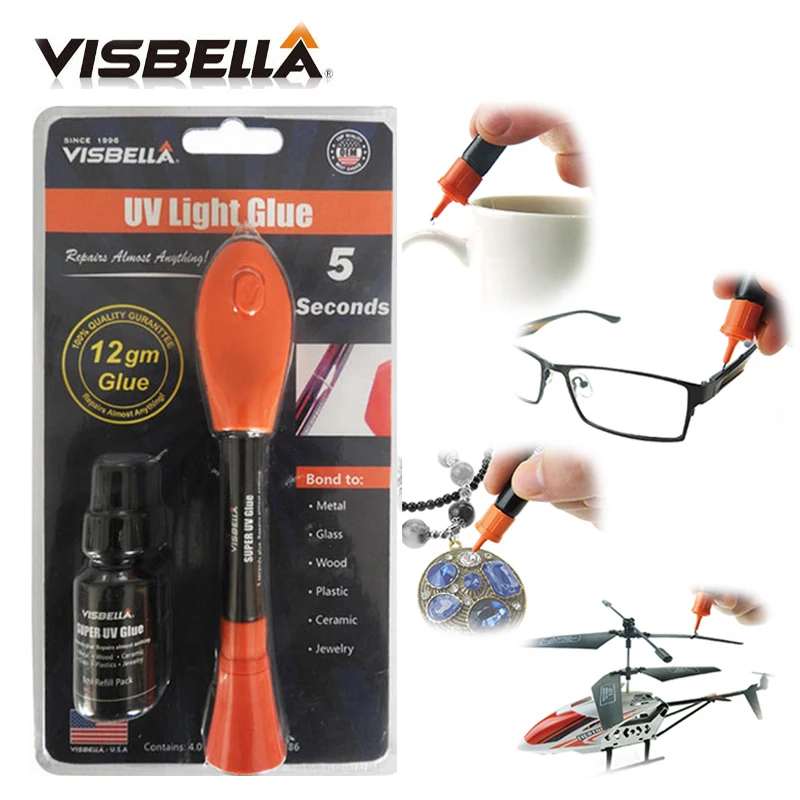VISBELLA, новинка, 5 секунд, фиксация, УФ, жидкий светильник, клей, ручка, супер питание, жидкость, Сварочная бутылка, стекло, металл, светодиодный, пластик, клей для ремонта