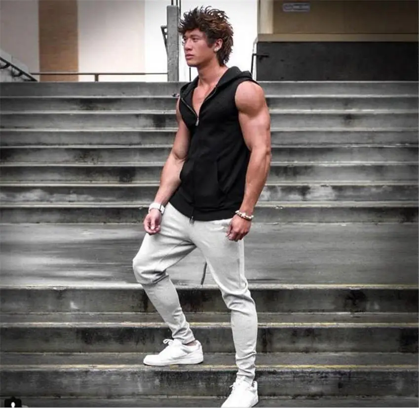 Newest Mens Sweatpants Autumn Winter Man Gyms Fitness Bodybuilding Joggers Workout Trousers Men Casual Cotton Pencil