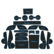 15-современный абсолютно Tucson Автомобильная дверь Groove коврик внутренняя отделка полка для мелочей Коврик Tucson водяная подставка коврик