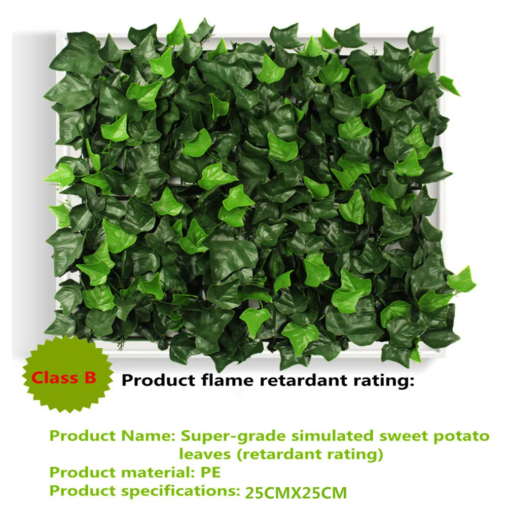 

Artificial Hedge Leaves Plants Fake Ivy Wall 10"X10" Plastic vertical garden UV Proof Privacy Backyards Wedding Decorations