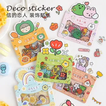 

45 pcs/pack Lovely shop series Deco Stickers Scrapbooking Bullet Journal Popular Deco Stationery Stickers